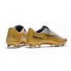 Nike Mercurial Vapor XI FG ACC Chaussures - Or Blanc