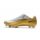 Nike Mercurial Vapor XI FG ACC Chaussures - Or Blanc