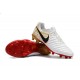 Chaussures Nouvel Nike Tiempo Legend VII FG ACC - Blanc Noir Rouge