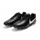 Nike Tiempo Legend 7 FG Crampons de Football Homme - Noir Blanc