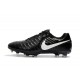 Nike Tiempo Legend 7 FG Crampons de Football Homme - Noir Blanc