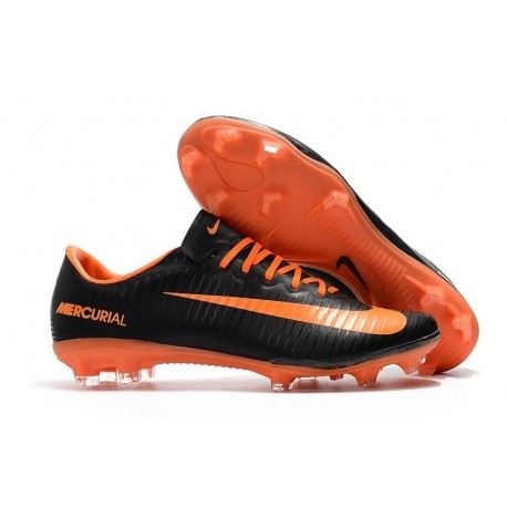 Nike Ronaldo Crampons Mercurial Vapor 11 FG - Noir Orange