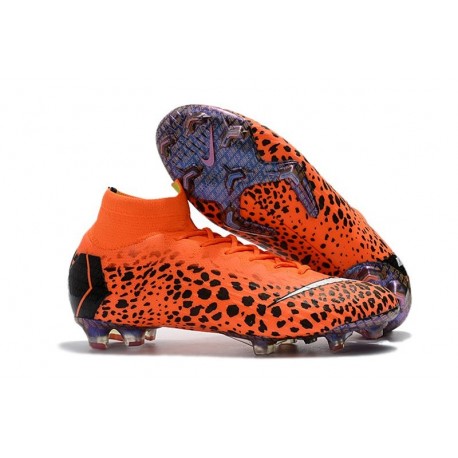 Ronaldo Nike Mercurial Superfly VI 360 Elite CR7 FG Chaussures - Safari Orange