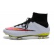 Crampons de Foot Ronaldo Nike Mercurial Superfly FG ACC Blanc Rose Noir