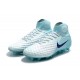 Nike Magista Obra II DF FG Crampon de Football - Blanc Bleu