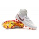 Nike Magista Obra II DF FG Crampon de Football - Blanc Rouge