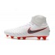 Nike Magista Obra II DF FG Crampon de Football - Blanc Rouge