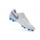 Nike Tiempo Legend 7 FG Crampons de Football Homme - Blanc Bleu