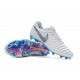 Nike Tiempo Legend 7 FG Crampons de Football Homme - Blanc Bleu