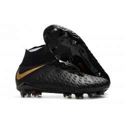 Nike Crampon Football Nouvel 2017 HyperVenom III DF FG Tout Noir