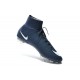 Crampons de Foot Ronaldo Nike Mercurial Superfly FG ACC Bleu Profond Blanc