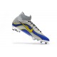 Ronaldo Nike Mercurial Superfly VI 360 Elite FG Chaussures - Argent Bleu Jaune