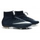 Crampons de Foot Ronaldo Nike Mercurial Superfly FG ACC Bleu Profond Blanc