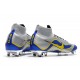 Ronaldo Nike Mercurial Superfly VI 360 Elite FG Chaussures - Argent Bleu Jaune