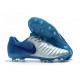 Nike Tiempo Legend 7 FG Crampons de Football Homme - Argent Bleu