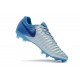 Nike Tiempo Legend 7 FG Crampons de Football Homme - Argent Bleu