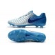 Nike Tiempo Legend 7 FG Crampons de Football Homme - Argent Bleu