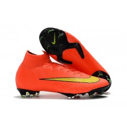 Nike Mercurial Superfly VI 360 Elite FG Chaussures - Orange Noir