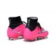 Crampons de Foot Ronaldo Nike Mercurial Superfly FG ACC Rose Noir Blanc