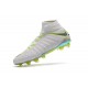 Crampons de Foot 2018 Nike HyperVenom Phantom III DF FG - Blanc Gris