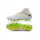 Crampons de Foot 2018 Nike HyperVenom Phantom III DF FG - Blanc Gris