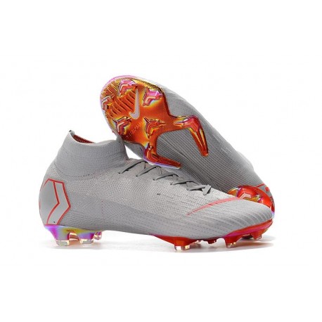 Nike Mercurial Superfly VI 360 Elite FG Chaussures - Gris Rouge