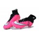 Crampons de Foot Ronaldo Nike Mercurial Superfly FG ACC Rose Noir Blanc