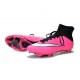 Crampons de Foot Ronaldo Nike Mercurial Superfly FG ACC Rose Noir Blanc