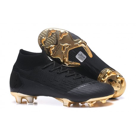 Nike Crampons Football Mercurial Superfly 6 Elite CR7 FG - Noir Or