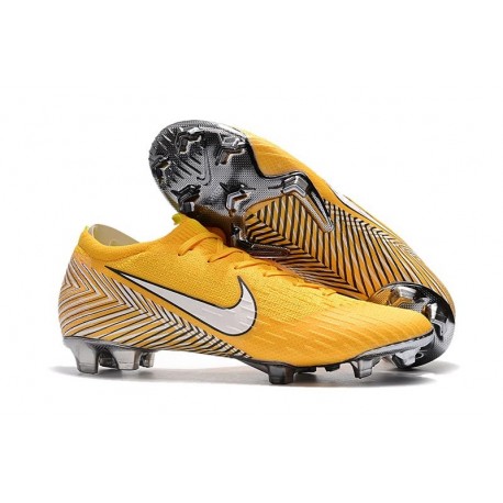 Coupe du Monde 2018 Neymar Crampons Nike Mercurial Vapor XII FG - Jaune