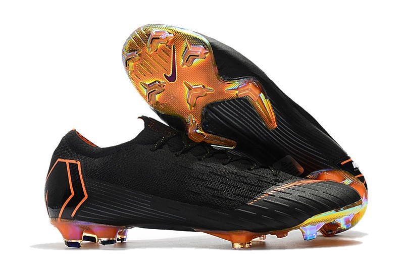 Coupe du Monde 2018 Crampons Nike Mercurial Vapor XII FG Noir Orange