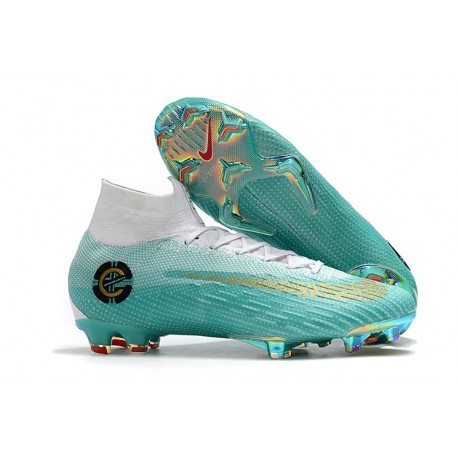 Nike Crampons Football Mercurial Superfly 6 Elite CR7 FG Blanc