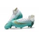 Nike Crampons Football Mercurial Superfly 6 Elite CR7 FG - Blanc Bleu Or