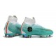 Nike Crampons Football Mercurial Superfly 6 Elite CR7 FG - Blanc Bleu Or