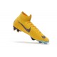 Nike Crampons Football Mercurial Superfly 6 Elite CR7 FG - Jaune Bleu 