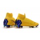 Nike Crampons Football Mercurial Superfly 6 Elite CR7 FG - Jaune Bleu 