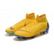 Nike Crampons Football Mercurial Superfly 6 Elite CR7 FG - Jaune Bleu 