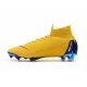 Nike Crampons Football Mercurial Superfly 6 Elite CR7 FG - Jaune Bleu 