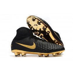 Nike Magista Obra II DF FG Crampon de Football - Noir Or