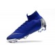 Nike Crampons Football Mercurial Superfly 6 Elite CR7 FG - Bleu Argent 