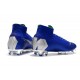 Nike Crampons Football Mercurial Superfly 6 Elite CR7 FG - Bleu Argent 