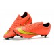 Nike Mercurial Vapor 12 Elite FG Chaussure de Football - Orange Jaune