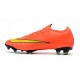 Nike Mercurial Vapor 12 Elite FG Chaussure de Football - Orange Jaune