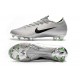 Nike Mercurial Vapor 12 Elite FG Chaussure de Football - Argent Noir