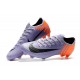 Nike Mercurial Vapor 12 Elite FG Chaussure de Football - Violet Orange Noir