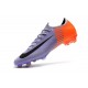 Nike Mercurial Vapor 12 Elite FG Chaussure de Football - Violet Orange Noir