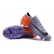 Nike Mercurial Vapor 12 Elite FG Chaussure de Football - Violet Orange Noir