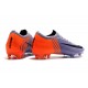 Nike Mercurial Vapor 12 Elite FG Chaussure de Football - Violet Orange Noir