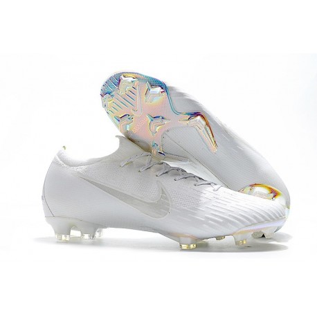 Nike Mercurial Vapor 12 Elite FG Chaussure de Football - Blanc