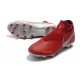 Nike Phantom Vision Elite DF FG Chaussures de Football - Rouge Argent